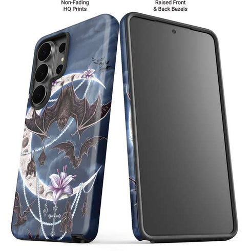 Gothic Moon with Bats and Flowers by Sarah Richter Galaxy S26 Ultra Impact Case