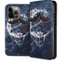 Gothic Moon with Bats and Flowers by Sarah Richter iPhone 13 Pro Max Folio Case