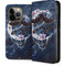 Gothic Moon with Bats and Flowers by Sarah Richter iPhone 14 Pro Folio Case