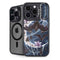 Gothic Moon with Bats and Flowers by Sarah Richter iPhone 14 Pro Max Kickstand Case