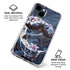 Gothic Moon with Bats and Flowers by Sarah Richter iPhone 15 Clear Case