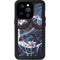 Gothic Moon with Bats and Flowers by Sarah Richter iPhone 15 Pro Waterproof Case