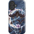 Gothic Moon with Bats and Flowers by Sarah Richter iPhone 16 Impact Case