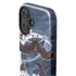 Gothic Moon with Bats and Flowers by Sarah Richter iPhone 16 Impact Case
