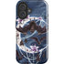 Gothic Moon with Bats and Flowers by Sarah Richter iPhone 16 Plus Impact Case