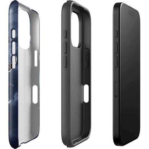 Gothic Moon with Bats and Flowers by Sarah Richter iPhone 16 Pro Max Impact Case