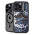 Gothic Moon with Bats and Flowers by Sarah Richter iPhone 16 Pro Max Kickstand Case
