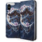 Gothic Moon with Bats and Flowers by Sarah Richter iPhone 8 Folio Case