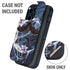 Gothic Moon with Bats and Flowers by Sarah Richter Otterbox Defender iPhone Skin
