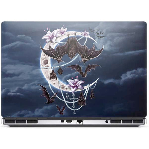 Gothic Moon with Bats and Flowers by Sarah Richter Dell Precision Skin