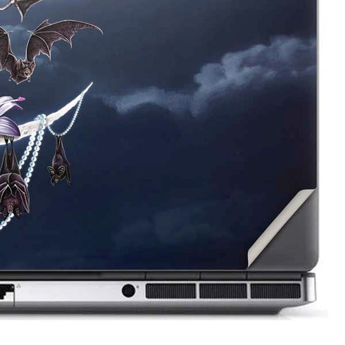 Gothic Moon with Bats and Flowers by Sarah Richter Dell Precision Skin
