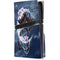 Gothic Moon with Bats and Flowers by Sarah Richter PS5 Pro Disk Console Skin