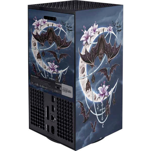 Gothic Moon with Bats and Flowers by Sarah Richter XBox Series X Digital Edition Bundle Skin