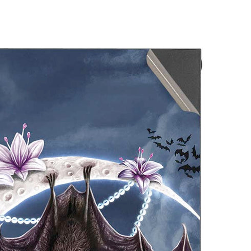 Gothic Moon with Bats and Flowers by Sarah Richter XBox Series X Digital Edition Console Skin