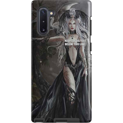 Gothic Princess with Silver Dragon by Nene Thomas Galaxy Cases