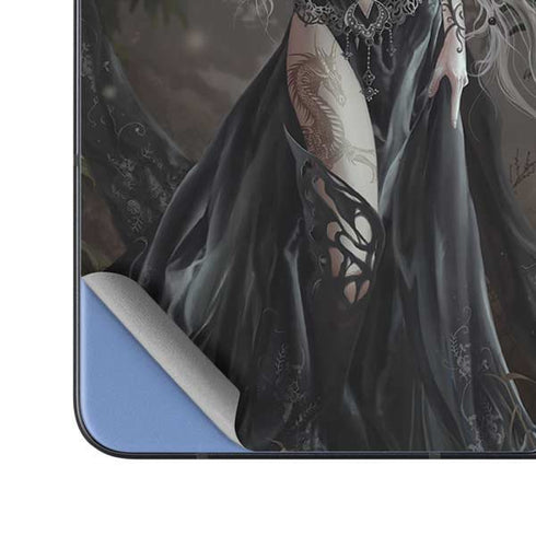 Gothic Princess with Silver Dragon by Nene Thomas Galaxy Z Fold5 5G Skin