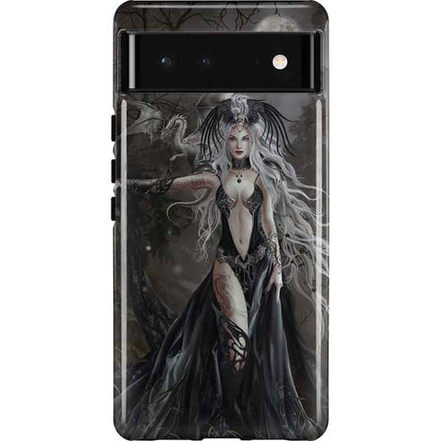 Gothic Princess with Silver Dragon by Nene Thomas Pixel Cases