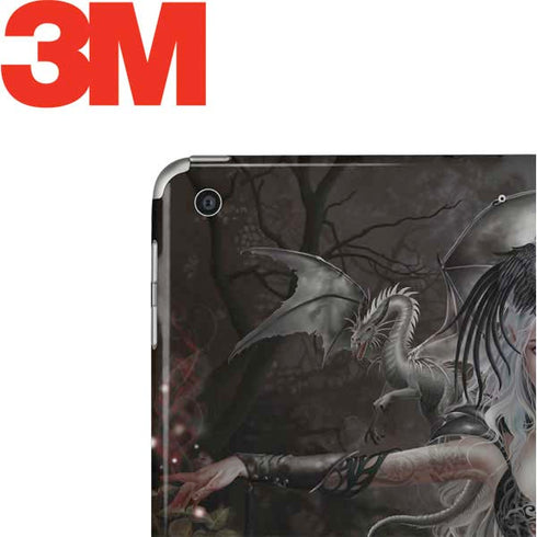 Gothic Princess with Silver Dragon by Nene Thomas Apple iPad Skin
