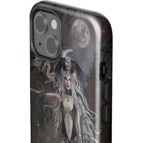 Gothic Princess with Silver Dragon by Nene Thomas iPhone 15 Impact Case