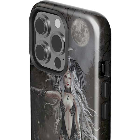 Gothic Princess with Silver Dragon by Nene Thomas iPhone 15 Pro Impact Case