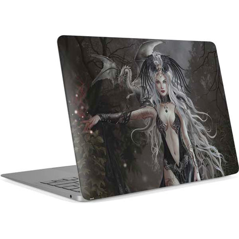 Gothic Princess with Silver Dragon by Nene Thomas Apple MacBook Air Skin