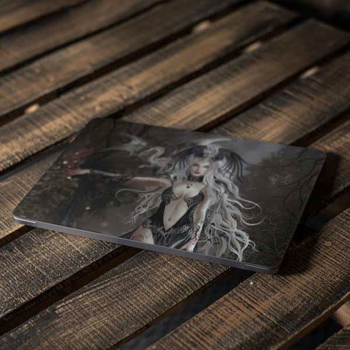 Gothic Princess with Silver Dragon by Nene Thomas Apple MacBook Air Skin