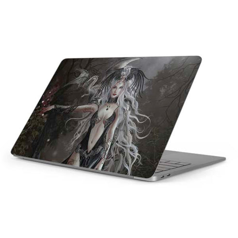 Gothic Princess with Silver Dragon by Nene Thomas Apple MacBook Pro 16-inch Skin