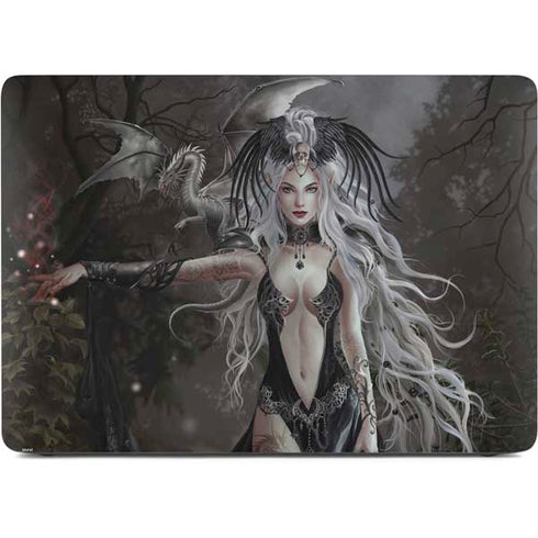 Gothic Princess with Silver Dragon by Nene Thomas Apple MacBook Pro 16-inch Skin