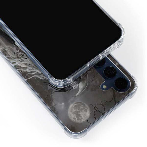 Gothic Princess with Silver Dragon by Nene Thomas Galaxy A35 5G Clear Case