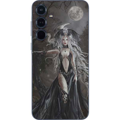 Gothic Princess with Silver Dragon by Nene Thomas Galaxy A35 5G Skin