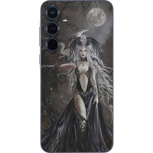 Gothic Princess with Silver Dragon by Nene Thomas Galaxy A36 5G Skin