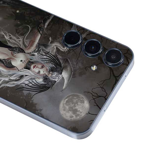 Gothic Princess with Silver Dragon by Nene Thomas Galaxy A55 5G Skin
