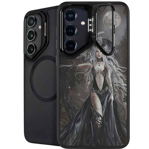 Gothic Princess with Silver Dragon by Nene Thomas Galaxy S25 Kickstand Case