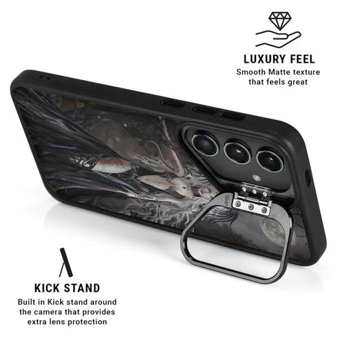 Gothic Princess with Silver Dragon by Nene Thomas Galaxy S24 Plus Kickstand Case