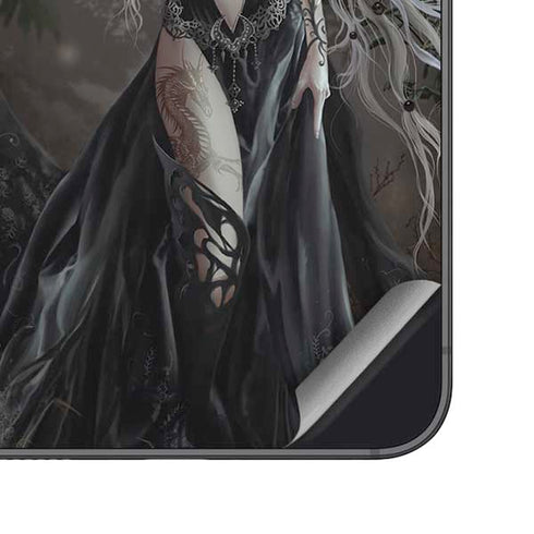 Gothic Princess with Silver Dragon by Nene Thomas Galaxy S25 Skin