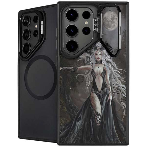 Gothic Princess with Silver Dragon by Nene Thomas Galaxy Cases