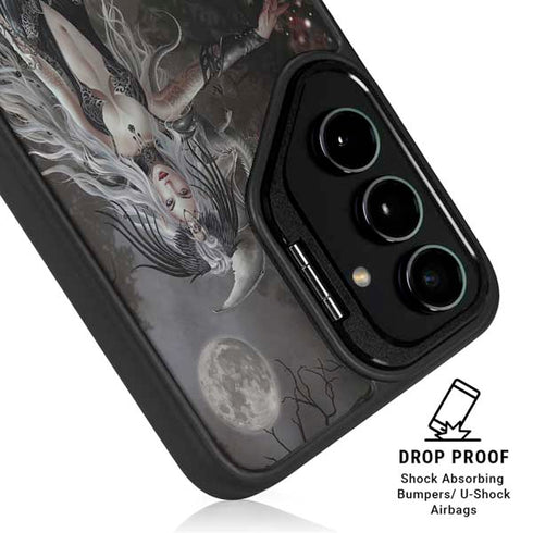 Gothic Princess with Silver Dragon by Nene Thomas Galaxy S25 Ultra Kickstand Case