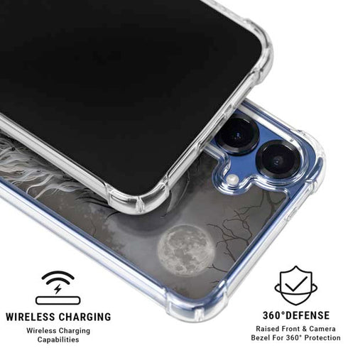 Gothic Princess with Silver Dragon by Nene Thomas Galaxy S25 Plus Clear Case