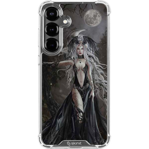 Gothic Princess with Silver Dragon by Nene Thomas Galaxy S26 Clear Case