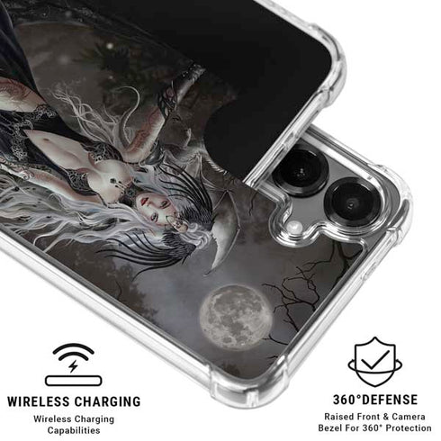 Gothic Princess with Silver Dragon by Nene Thomas Galaxy S26 Clear Case