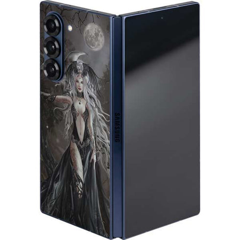 Gothic Princess with Silver Dragon by Nene Thomas Galaxy Z Fold6 Skin
