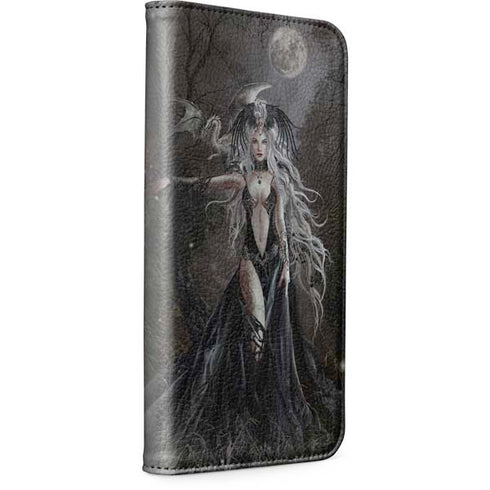 Gothic Princess with Silver Dragon by Nene Thomas iPhone 13 Folio Case