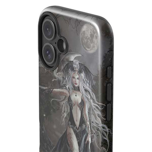Gothic Princess with Silver Dragon by Nene Thomas iPhone 16 Impact Case