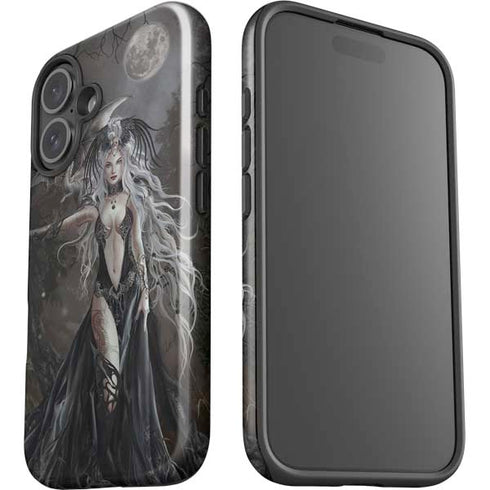 Gothic Princess with Silver Dragon by Nene Thomas iPhone 16 Impact Case