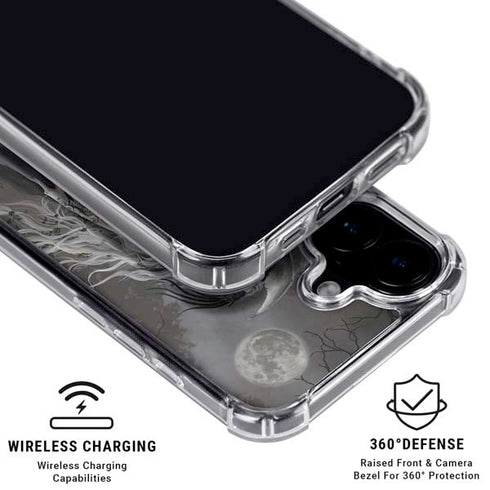 Gothic Princess with Silver Dragon by Nene Thomas iPhone 16 MagSafe Case