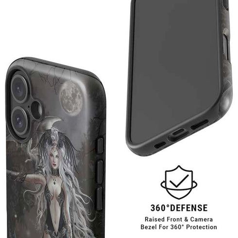 Gothic Princess with Silver Dragon by Nene Thomas iPhone 16 Magsafe Impact Case
