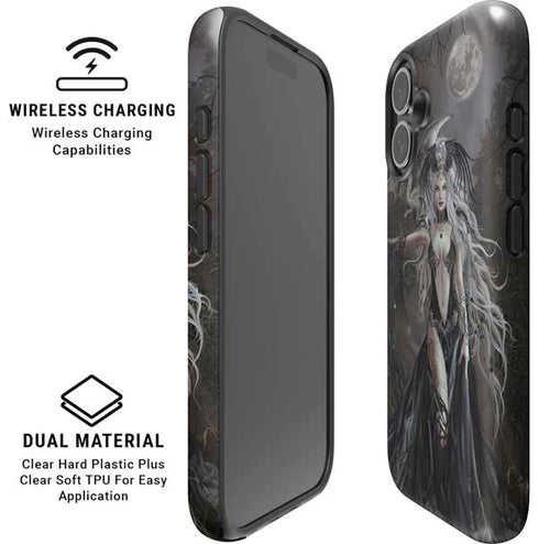 Gothic Princess with Silver Dragon by Nene Thomas iPhone 16 Magsafe Impact Case