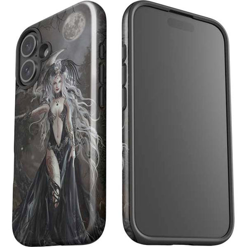 Gothic Princess with Silver Dragon by Nene Thomas iPhone 16 Plus Impact Case