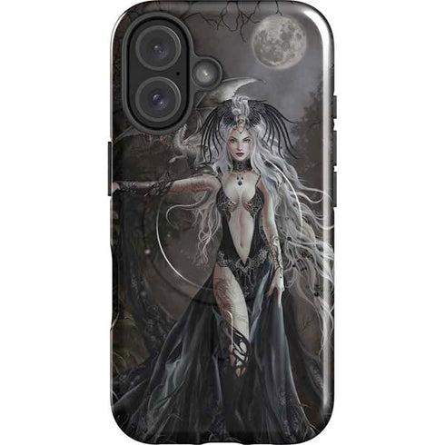 Gothic Princess with Silver Dragon by Nene Thomas iPhone 16 Plus Magsafe Impact Case