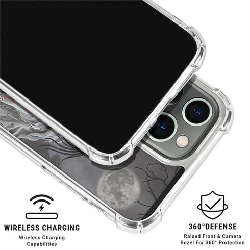 Gothic Princess with Silver Dragon by Nene Thomas iPhone 16 Pro Clear Case